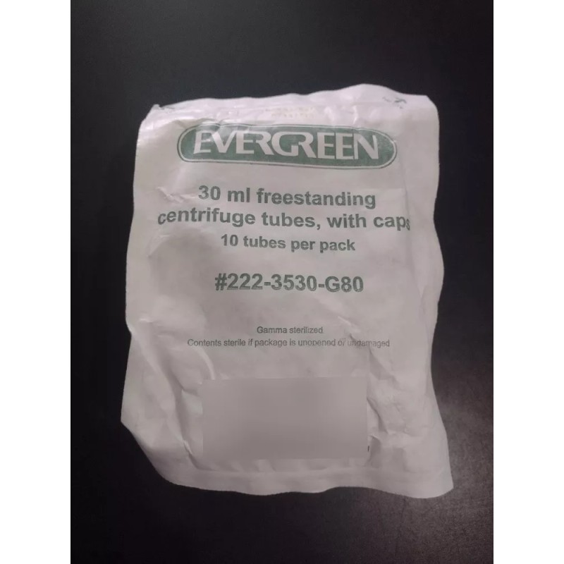 Evergreen Tubos De Ensayo De Plástico Con Tapa De 30