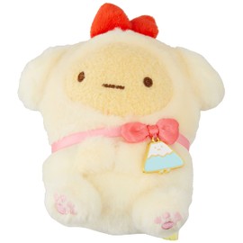 San-X MF43701 Sumikko Gurashi "Koinu and Dog Pretend" Sitting Plush Shrimp Furano Tail