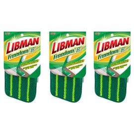 Libman Freedom Spray Mop Refill | Microfiber Mop | Household Essentials | Hardwood Floor Cleaner | Wall Mop | Cleaning Supplies | Floor Mop | Three Replacement Heads
