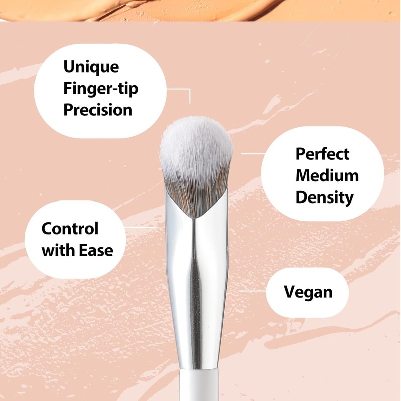 Albeaut Concealer Makeup Brushes 2 PCS Angled Brushes for Liquid,