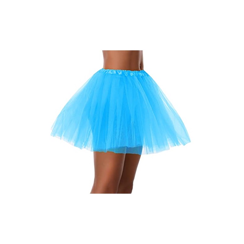 Faldas de tutú de ballet para mujer con capas elásticas