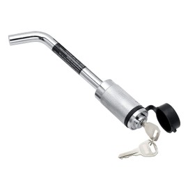Tow Ready 63254 Fifth Wheel Base Rail Lock (Barrel Style with Bent Pin, 1/2" Diameter) , silver