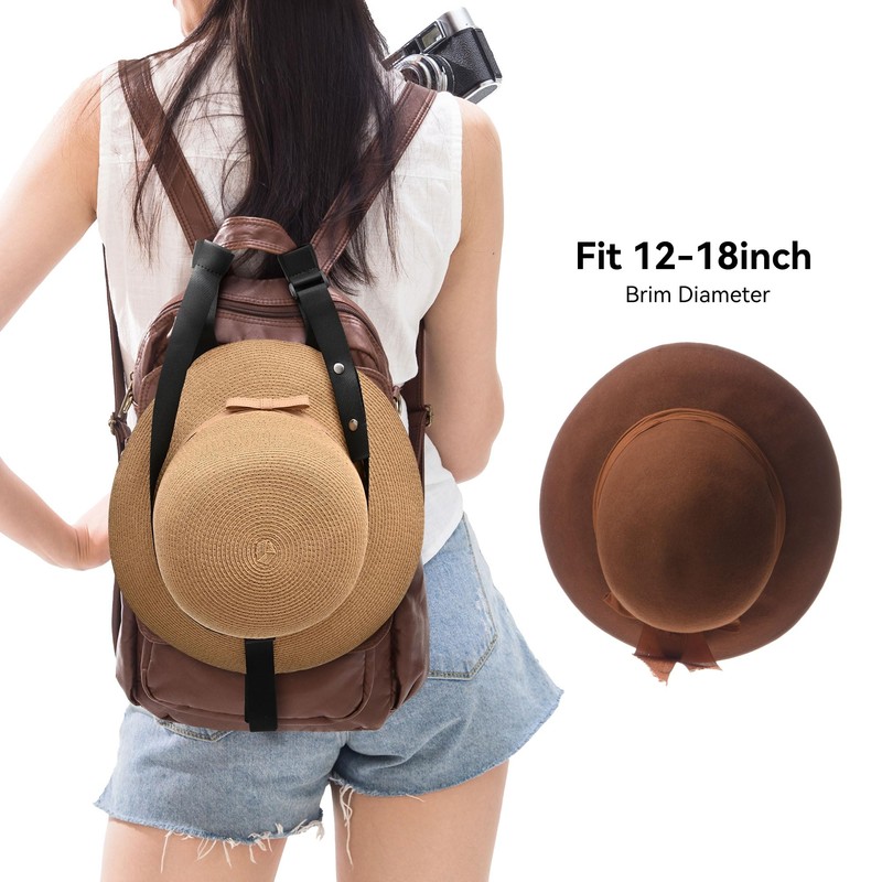 Hat Holder Strap for Bags, Backpacks, Luggage,Totes & Fedora, Panama,