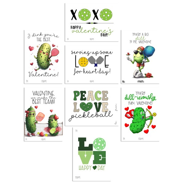 Silly Goose Gifts Pickleball Themed Valentine Funny Pickle Classroom Sharing