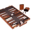 Premium Backgammon 11 Inches Small Brown - Backgammon Sets for