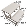 YAKANJ Step Stools for Adults Kids,Heavy Duty Sturdy Step Stool
