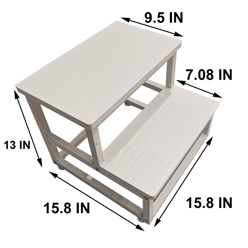 YAKANJ Step Stools for Adults Kids,Heavy Duty Sturdy Step Stool