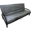 Danfuton Queen Black Leather Vinyl Futon Mattress Covers, Bed Slipcovers