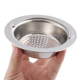 Drainage Strainer, Stainless Steel, Drain Basket for Sinks, Sink Strainer, Kitchen Strainer, Drain Filter, Punching, Handbag Type
