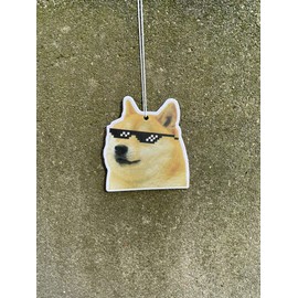 Generisch 2x Doge Meme Duftbaum Auto Lustig, Duftspender, Tuning, Car Air Freshener, Duftanh?nger, Lufterfrischer Set