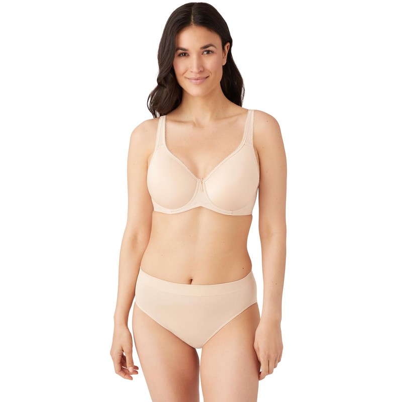 Wacoal Women's Full Figure Basic Beauty Contour Spacer Bra, Naturally