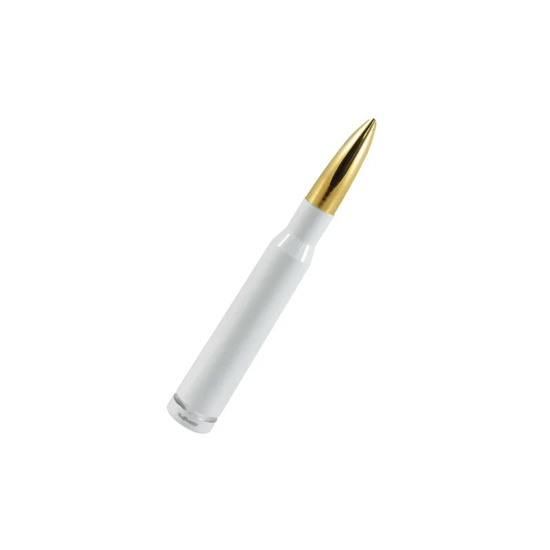 VMS White Chrome Gold Bullet Antenna for Silverado and GMC