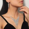 TECNOLOGÍA INFINITA Mujer Sets De Joyería Cristal Deco Boda Collar