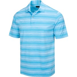 Greg Norman Heather Stripe Polo - G7S21K321-462 - Riviera Blue Heather - S