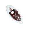 Guyker Guitar Input Jack Plate, Metal Oval Boat Shape Jackplate