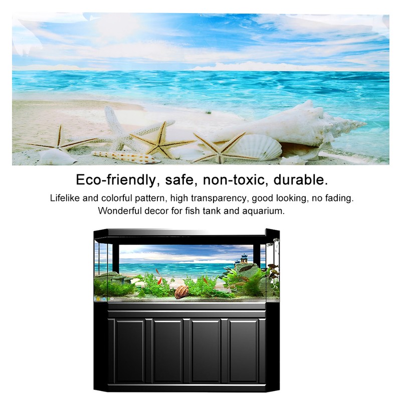Background Poster Decorative Sea Star Paintings PVC Sticker Landscape for