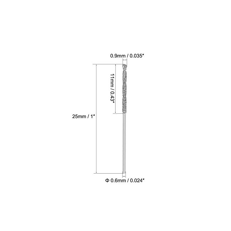 sourcing map 0.9mm Diamond Twist Drill Bits High Speed Steel