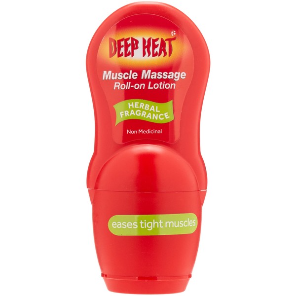 Deep Heat, ml Muscle Massage RollOn Lotion DEE0135Q, Mint, 50 ml (Pack of 1)