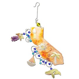 BD Holiday Collection- California Metal Holiday Ornament