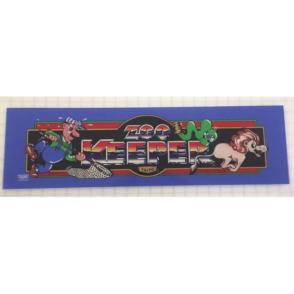 Zookeeper Arcade Marquee - Taito Cab
