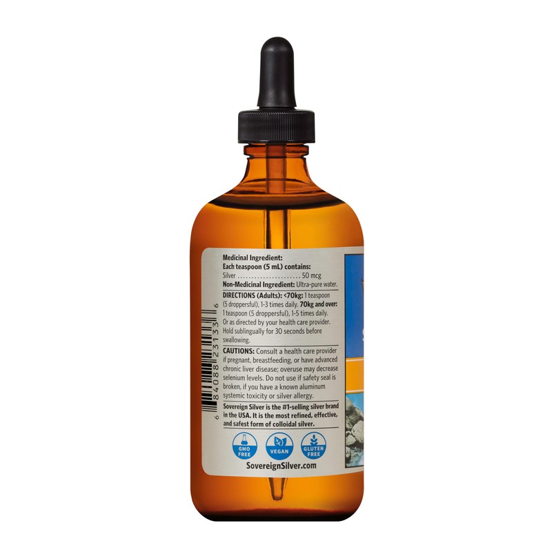 Sovereign Silver SOVEREIGN SILVER Silver Hydrosol, 236 ML