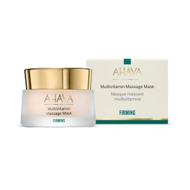 AHAVA Firming MultiVitamin Massage Mask - Enhances Firmness, Luminosity & Radiance, Enriched with Antiaging Vitamin C, Pro B5, B3, D & Exclusive Osmoter, Blend of Dead Sea Minerals, 1.7 Fl.Oz