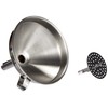 Dr.Oetker Funnel Profi with Sieve Insert 12 cm in Silver,