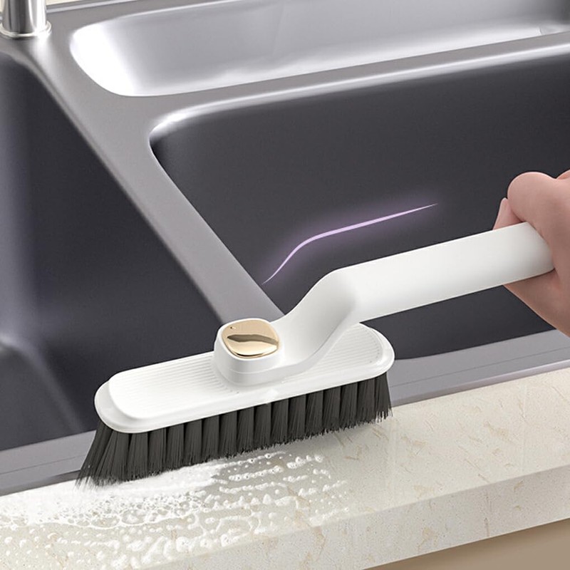 AIXXCUVQ Durable Crevice Cleaning Brush with Comfortable Grip Rotating Crevice