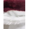 YYCRAFT Long Burgundy Santa Hat Deluxe Christmas Hat for Adults