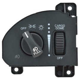 TRQ Headlight Switch with Cargo Light and Fog Lights Compatible with 1999-2001 Ram 1500/2500/3500 1999-2000 Dodge Dakota