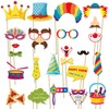 FSHANEE Happy Purim Photo Booth Props Set - 24 Counts,