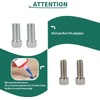 Moncer Motorcycle Rearview Mirror Adapter Kit, Aluminum Alloy 10mm 8mm