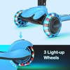 TONBUX Kids Scooter, Light Up 3 Wheel Kick Scooters for