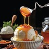 HIC Kitchen Curved Handle Honey Spoon, 18/8 Stainless Steel, Serve