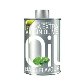 ILIADA Extra Virgin Olive Oil with Basil |100% Greek | Award-Winning, Gourmet Extra Virgin Olive Oil Condiment with Basil Aroma | Premium Koroneiki Variety