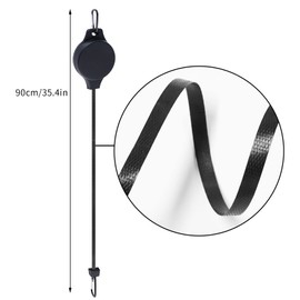 Haakong Plant Pulley Retractable Hanger Easy Reach Plant Pulley Adjustable Height Wheel for Hanging Plants Heavy Duty Indoor Outdoor Plant Hanger for Garden Baskets Pots & Birds Feeder