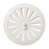 Adjusted Circular Metal Air Vent Grate in White Ø17.5 cm