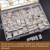 mankk 305 Pcs Wire Ferrules Kits Silver Plated Copper Crimp