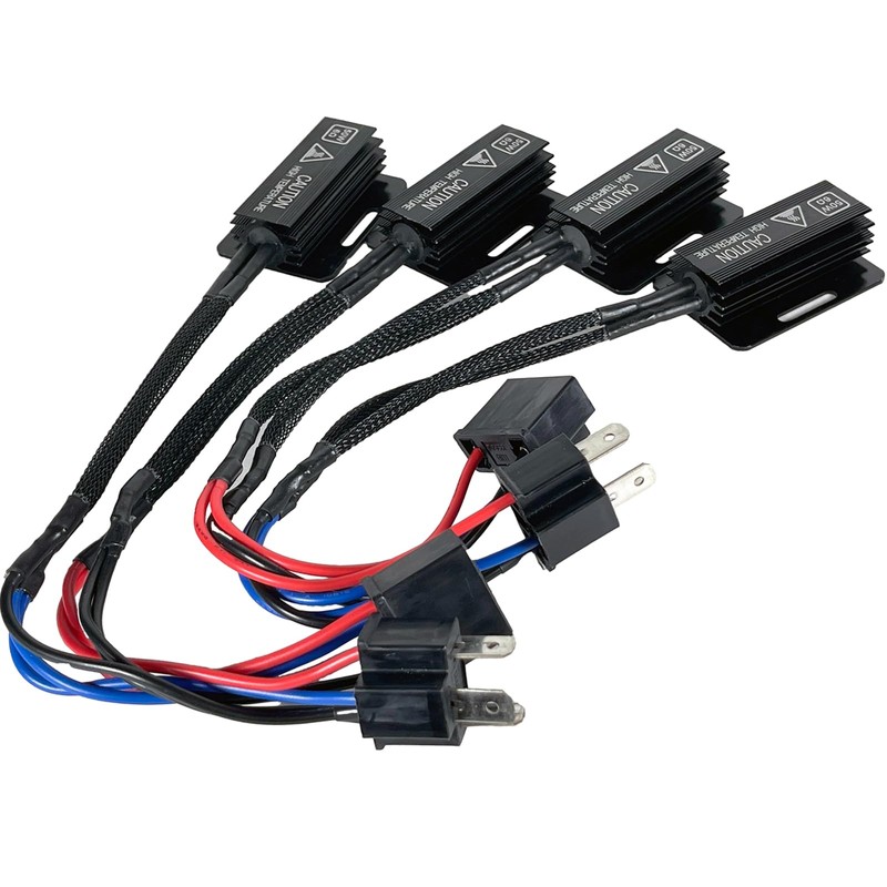 H4 9003 LED Load Resistor Adapter 50W 6Ohm Upgraded Canbus