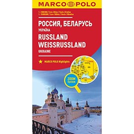 Russia and Belarus Marco Polo Map: Also shows Ukraine (Marco Polo Maps)
