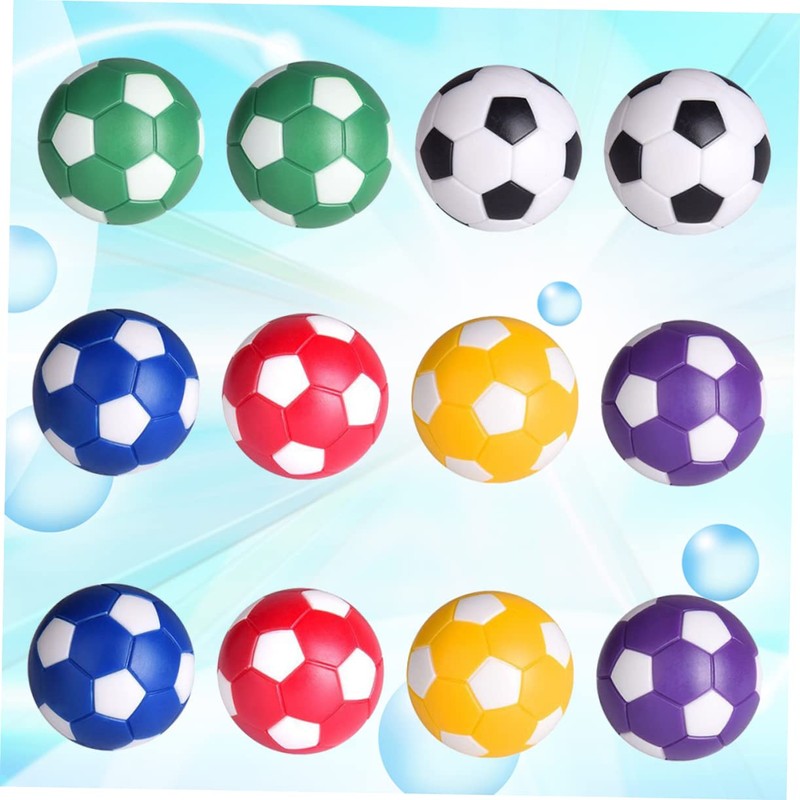 Kisangel Table Football Ball Accessories 6pcs Mini Replacement Foosballs for