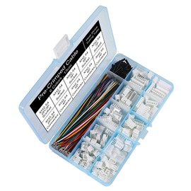 XH 2.54mm Connector Socket Kit and Pre-Crimped Cable Wire 2Pin 3 Pin 4 Pin 5 Pin 6 Pin 7Pin Housing JST Adapter Male and Female Cable Connectors and Heat Shrinkable Tube