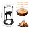 Iron Firewood Splitting Wedge for Home Wood Prep – Portable