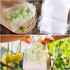 WenTao 50pcs Fruit Protection Bags 6x9 inch, White Mesh Drawstring