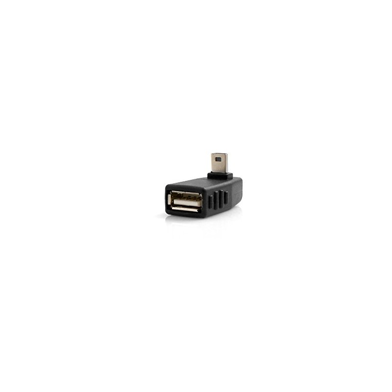 SYSTEM-S USB Type A Female to Mini USB Male 90°