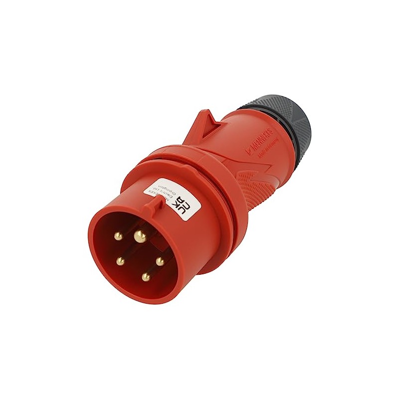 13510 | MENNEKES Plug POWERTOP Xtra with ERGOCONTACT, RED, IP54,