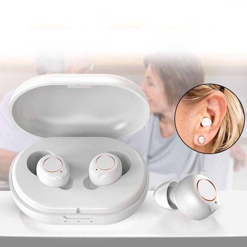 1 Pair Ear Canal Magnetic Charging Hearing Aids Intelligent Noise