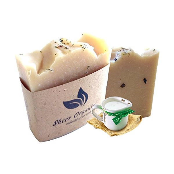 Sheer Organix Luxury Rejuvenative Handmade Herbal Soap, 3.52 oz. / 100g, Kefir