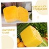COLLBATH Cheese Fridge Storage Containers 2pcs Airtight Cheese Saver Box