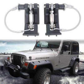 Sukemichi TJ Hood Latches for Jeep Wrangler, Locking Hood Latch for 1997-2006 Jeep Wrangler TJ Accessories, Upgrade, Eliminate Hood Flutter Bounce,1Pair